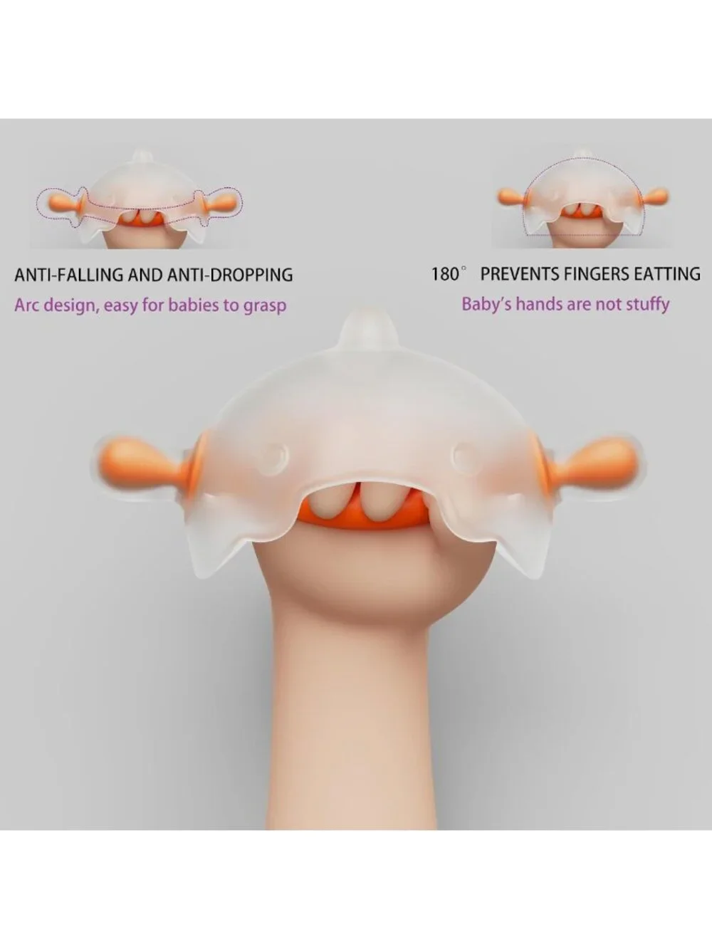Soft Silicone Baby Teething Toy | Easy-Grip, Sensory Play, BPA-Free